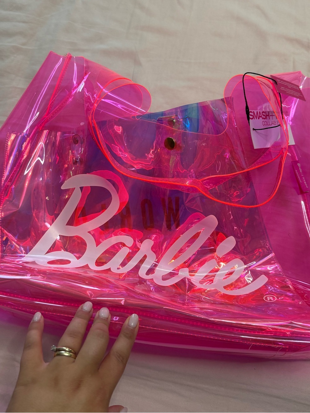 Barbie Clear tote bag - smash and Tess collab